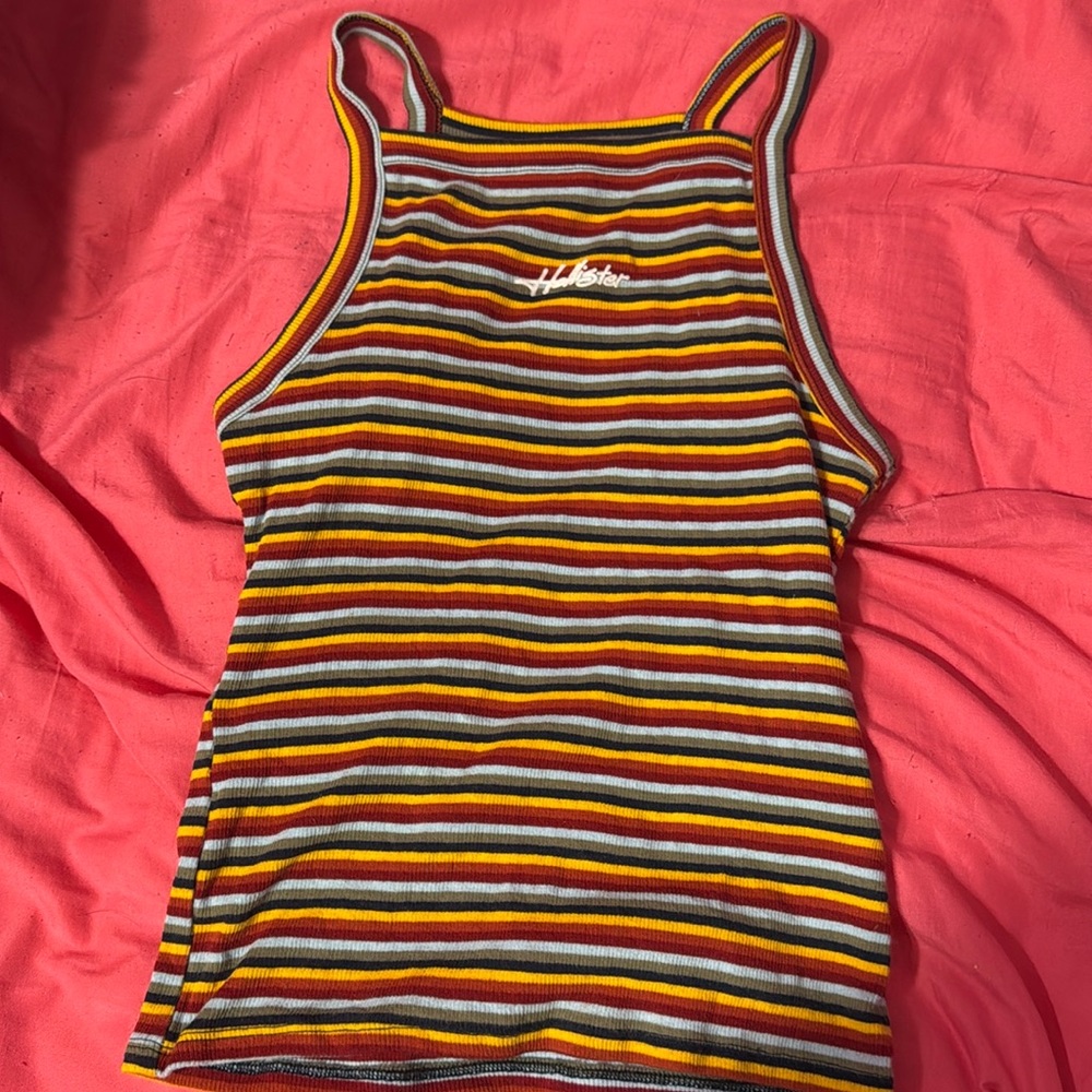 Hollister striped slim tank